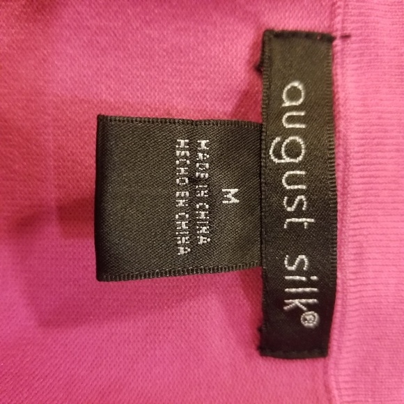 Pink silk/nylon blend sweater - Picture 4 of 6